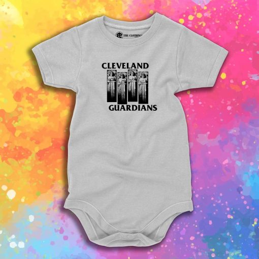 Cleveland Guardians Black Flag Parody Baby Onesie