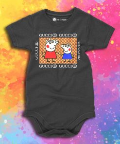 Cool Gucci Peppa Pig Baby Onesie