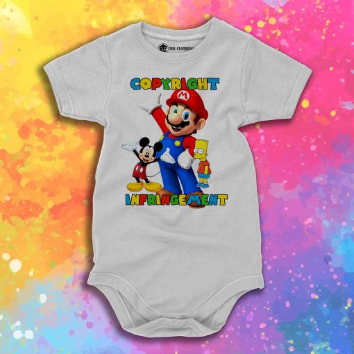 Copyright Infringement Super Mario Baby Onesie