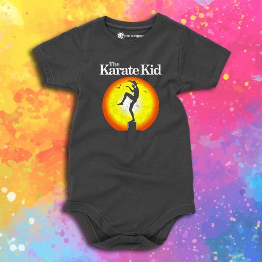 Crane Kick Sunset Daniel Baby Onesie