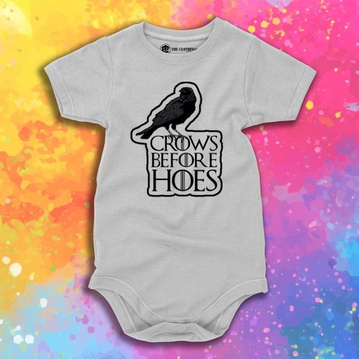 Crows Before Hoes Baby Onesie