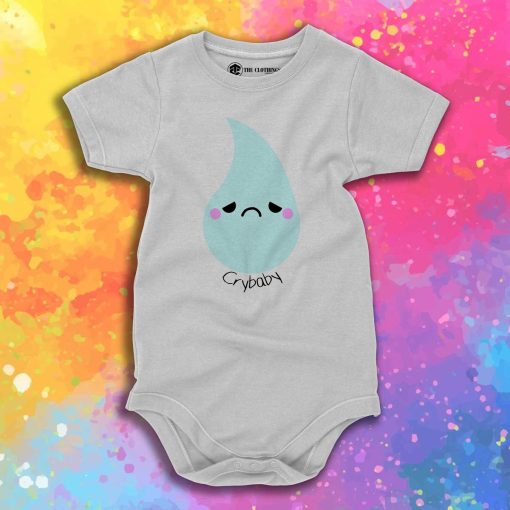 Cry Baby tear drop vector Baby Onesie