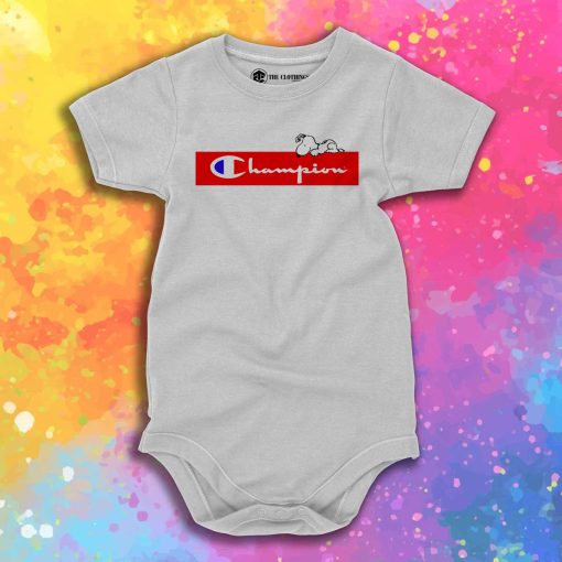 Cute Champion Peanuts Baby Onesie