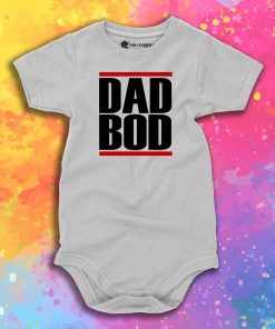 Dad Bod Run DMC Inspired White Baby Onesie