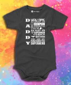 Daddy My superhero Baby Onesie