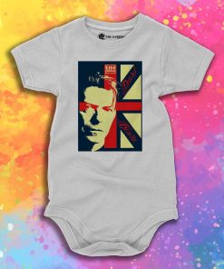 David Bowie Unhuman Baby Onesie