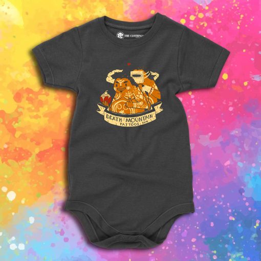 Death Mountain Tattoos Baby Onesie