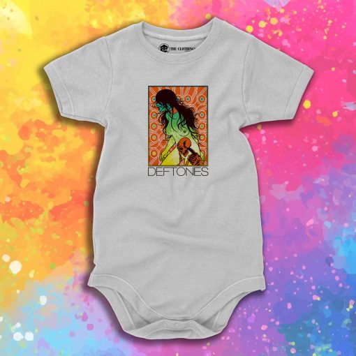 Deftones Band Skull And Girl Baby Onesie