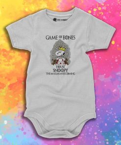 Game Of Bones House Snoopy Baby Onesie