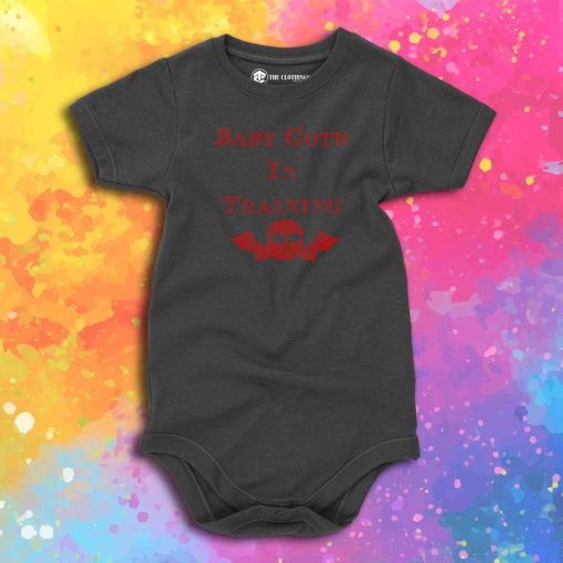 Goth In Training Baby Onesie