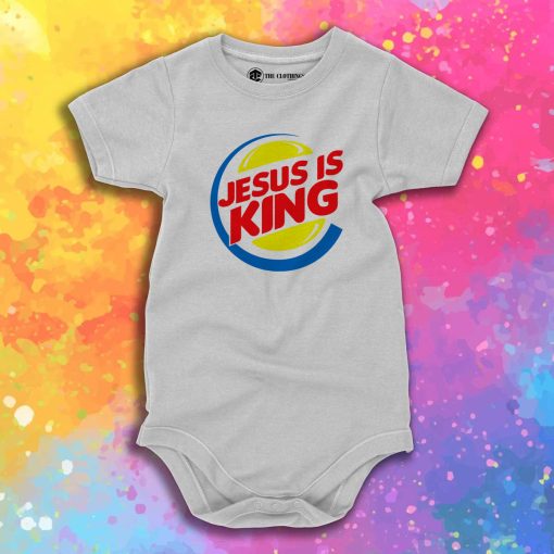 Jesus Is King Burger King Baby Onesie