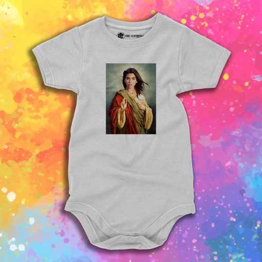 Jesus in Dua Lipa Funny Baby Onesie