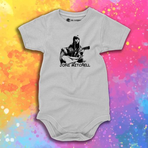 Joni Mitchell Guitar Baby Onesie