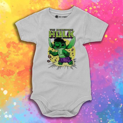 Lilo Stitch Hulk Funny Baby Onesie