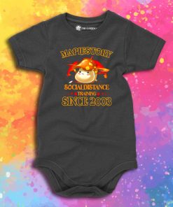 Maplestory Social Distance Training Baby Onesie