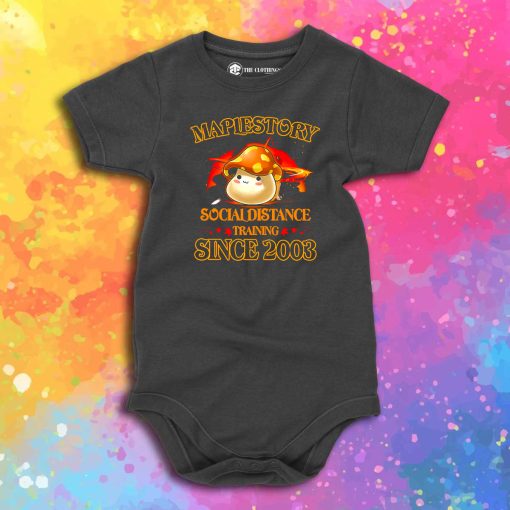 Maplestory Social Distance Training Baby Onesie