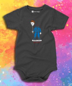 Michael Myers Balloon Head Halloween Baby Onesie