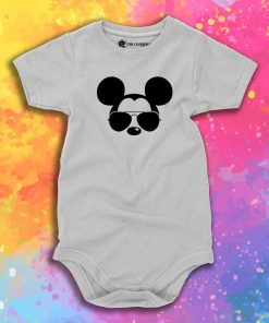 Mickey Mouse Sunglasses Baby Onesie