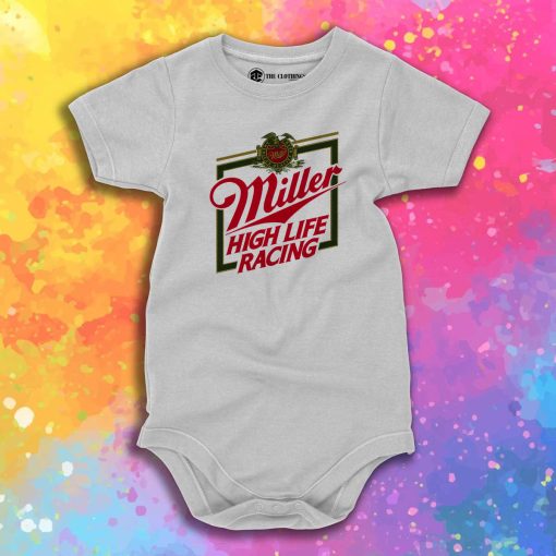 Miller Beer High Life Racing Baby Onesie