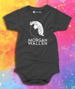 Morgan Wallen Silluet Baby Onesie