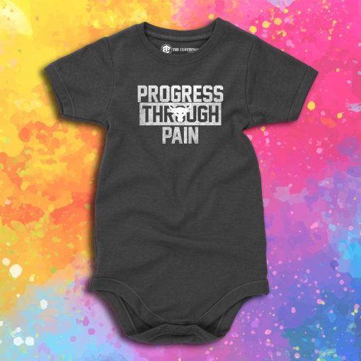 Progress Through Pain Under Armour Baby Onesie