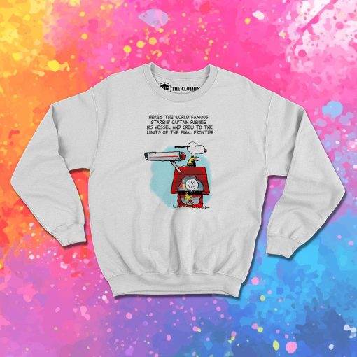 Star Trek Snoopy And Woodstock Sweatshirt