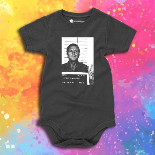 Steve Mcqueen Mugshot Baby Onesie