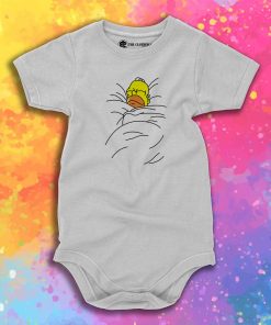 Toast Cinnamon Bun of Homer Simpsons Baby Onesie