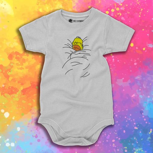 Toast Cinnamon Bun of Homer Simpsons Baby Onesie