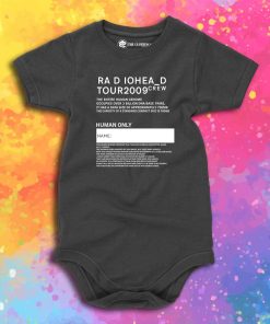 Tour 2009 Radiohead Crew Baby Onesie