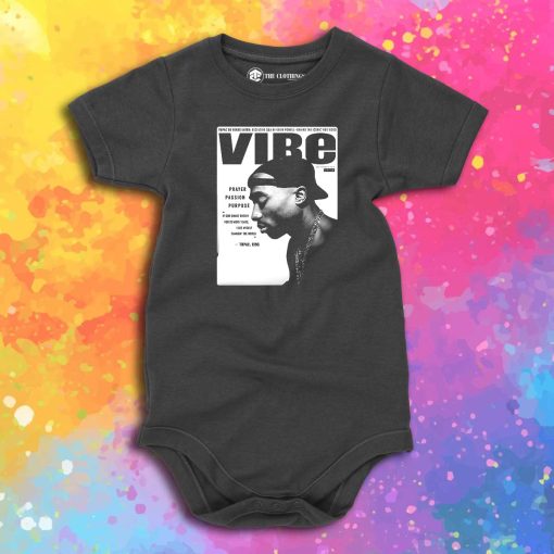 Tupac Shakur Vibe Magazine Baby Onesie