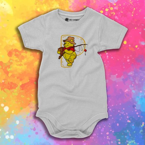 Winnie The Pooh Fishing Time Baby Onesie