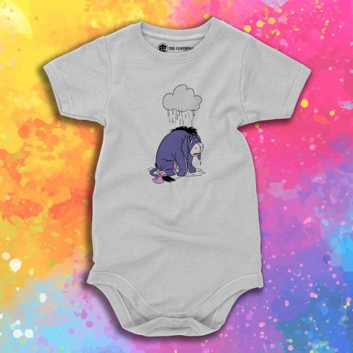 Winnie The Pooh Rainy Sad Eeyore Baby Onesie