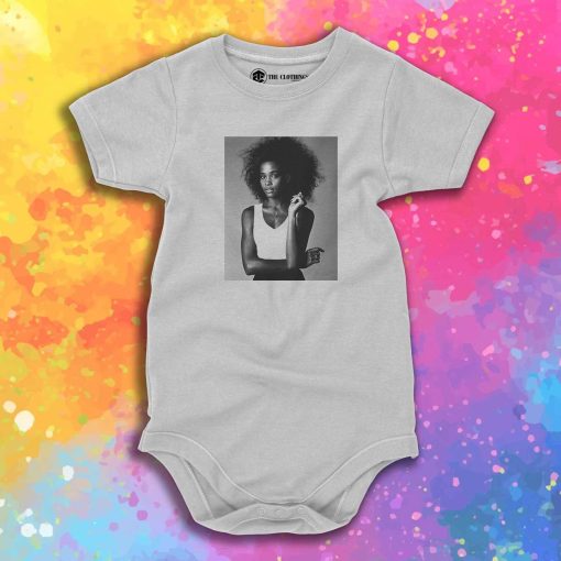 Young Whitney Houston Vintage Baby Onesie