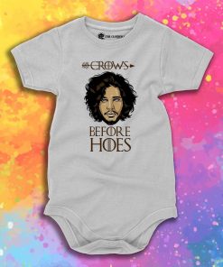 crows before hoes Cover Baby Onesie