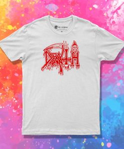 Death Classic Logo Red T Shirt