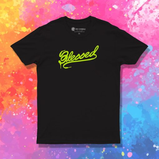 Retro Blessed Shoe Lace Logo Grinch T Shirt