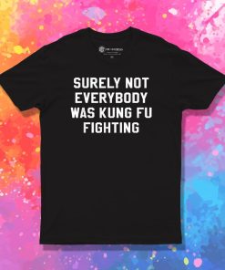 Surely Not Everybody Was Kung Fu Fighting Sarcastic T Shirt