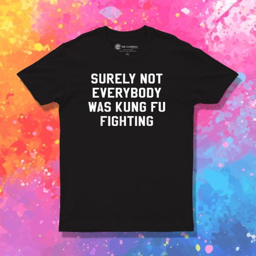 Surely Not Everybody Was Kung Fu Fighting Sarcastic T Shirt