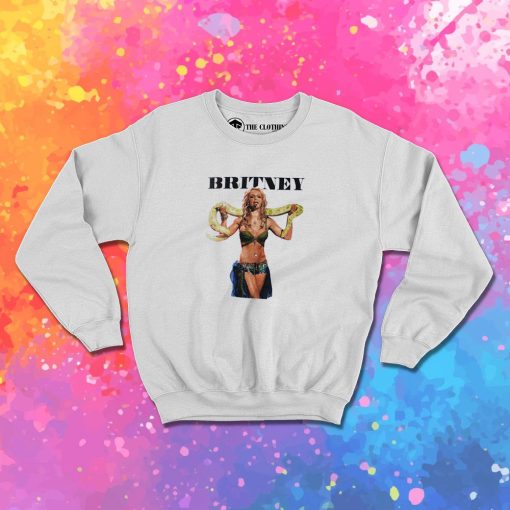 Britney Spears Britney Snake Photo Sweatshirt 1.jpeg