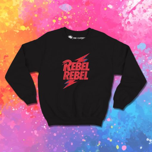 David Bowie Rebel Rebel Logo Sweatshirt