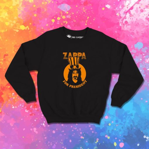 Frank Zappa For President Vintage Sweatshirt