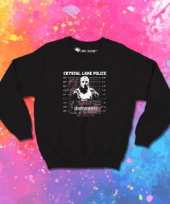 Friday The 13th Mug Shot Horror Sweatshirt