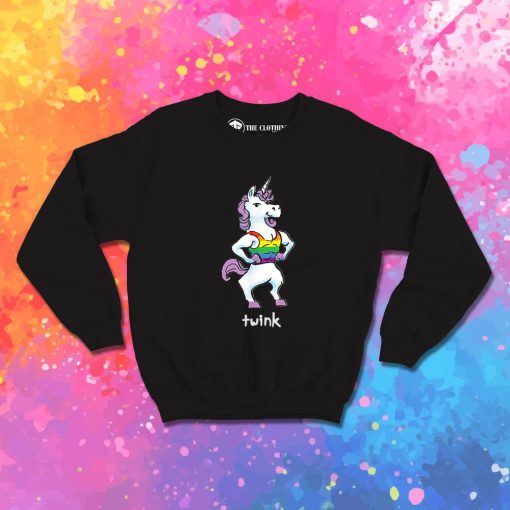 Funny Unicorn Twink Rainbow Gay Pride Sweatshirt