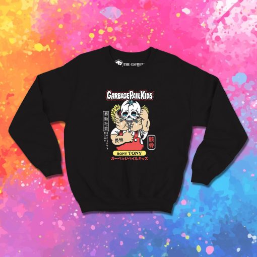 Garbage Pail Kids Bony Tony Cool Skull Sweatshirt