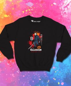 Halloween Michael Myers Samurai Kanji Sweatshirt