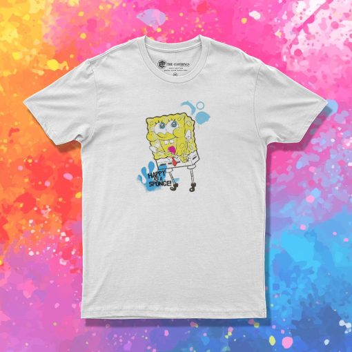 SpongeBob SquarePants Happy As A Sponge T Shirt