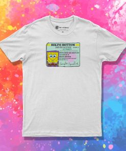 Spongebob Bikini Bottom Driver License T Shirt