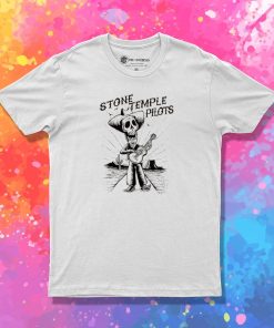 Stone Temple Pilots Singing Skeleton Cowboy T Shirt