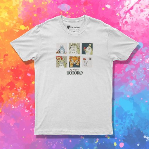 Studio Ghibli My Neighbor Totoro Art Grid T Shirt